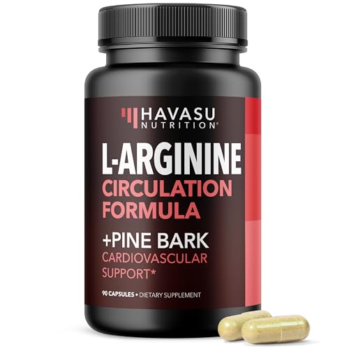 L-Arginine 1800mg with Pine Bark Extract 100mg Per Serving, 30 Servings |