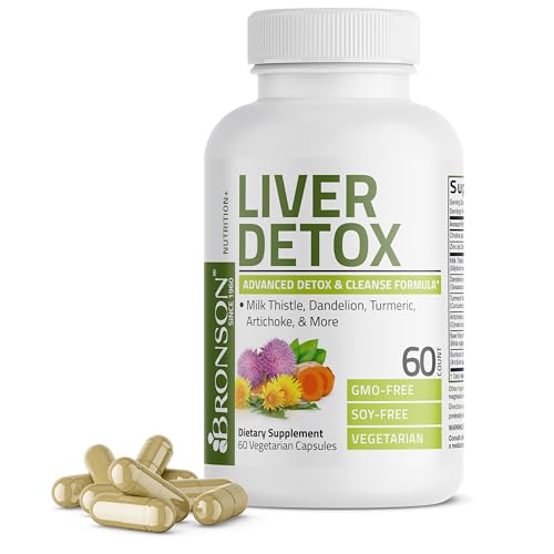 Bronson Liver Detox Advanced Detox & Cleansing Formula 60 Capsules | Liver