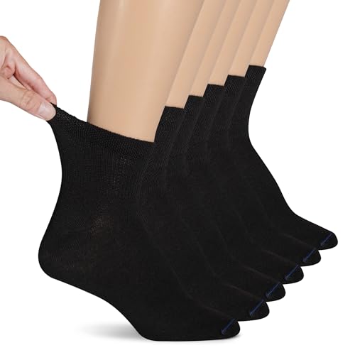 Dr. Scholl's Women's Diabetic & Circulatory Non-Binding Flat-Knit Socks | 6 Pairs,