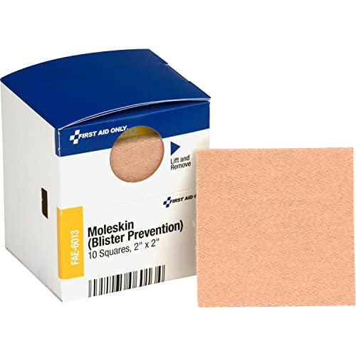 First Aid Only - FAE-6013 Pac-Kit by Moleskin Blister Prevention, 10 Count