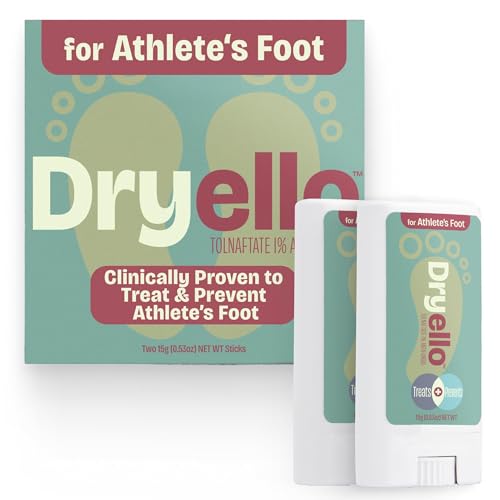 Dryello® Antifungal Athlete's Foot Treatment, Tolnaftate 1%, Original, 2 Ct | Dermatologist-Tested,