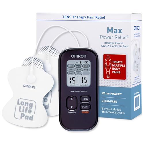 Omron Max Power Relief TENS Unit Muscle Stimulator | For Drug-Free Pain
