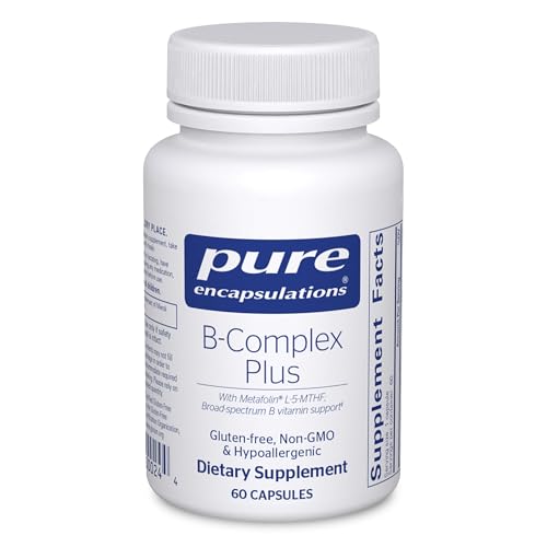 Pure Encapsulations B-Complex Plus, 60 Capsules | B Vitamins Supplement to Support