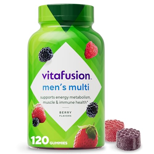 Vitafusion Men's Multivitamin Gummies | 120 Gummy Vitamins | Yummy Berry Flavor