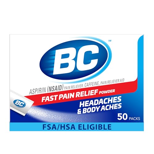 BC Powder Pain Relief, Headache Relief, Original Strength, 50 Count | Adult,
