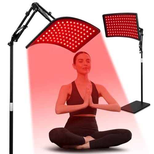 Red Light Therapy for Face and Body, Red Infrared Light Therapy Lamp