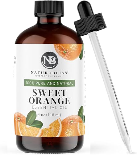 NaturoBliss 100% Pure & Natural Sweet Orange Essential Oil Therapeutic Grade Premium