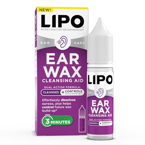 LIPO Earwax Removal Drops, Ear Cleaning for Wax & Clogged Ears, 0.5