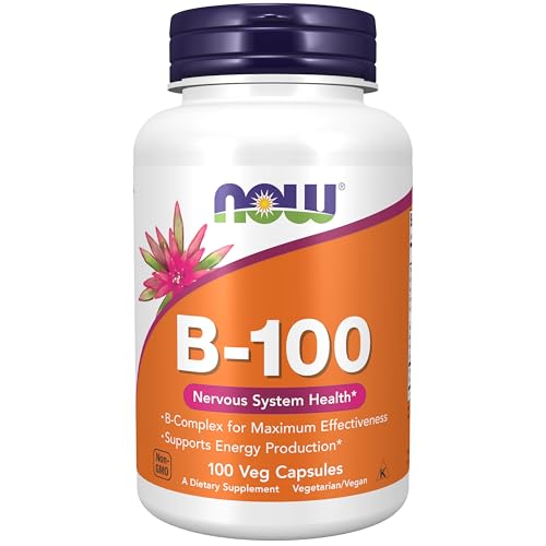 NOW Supplements, Vitamin B-100, Energy Production*, 100 Veg Caps