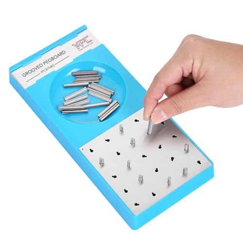 YPCBYNBS Grooved Pegboard,Manipulation and Dexterity Test | Improving Visual Coordination & Finger Dexterity,for Rehabilitation,Occupational Therapy and Physical Therapy