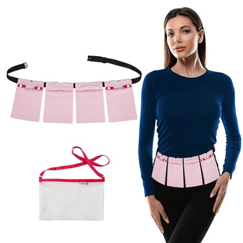 Yesito Mastectomy drainage pouch and Shower pouch for Post Mastectomy Support (Pink)
