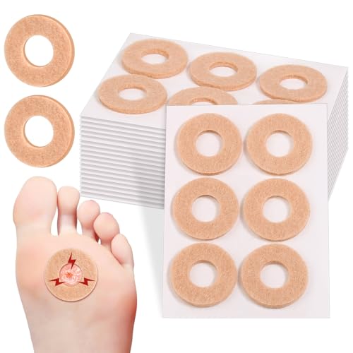 84 Pcs Callus Cushions for Bottom of Feet Self Adhesive Donut Corn