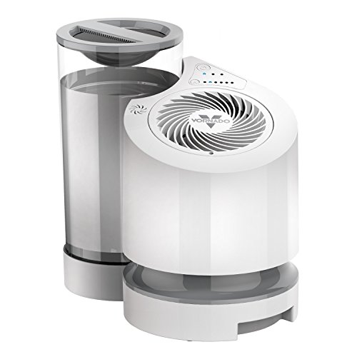 Vornado EV100 Evaporative Whole Room Humidifier with SimpleTank, Easy-Fill, 1 Gallon Capacity, 2 Speeds, Electronic Humidistat, Antimicrobial Treated Wick, Perfect for Home, Bedroom, and Living Room