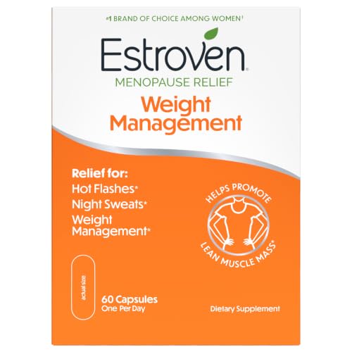 Estroven Weight Management for Menopause Relief Supplement for Women, 60 Ct |