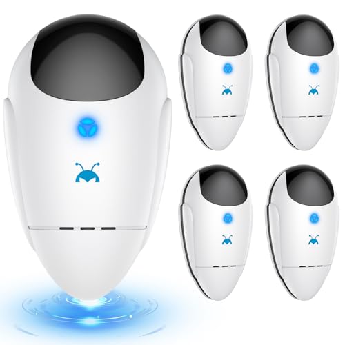 2026 Upgraded Ultrasonic Repeller Pest & Insect Indoor Repeller, 4 Pack | Pest Control for Roach, Rodent, Bugs, Mosquito, Mice, Spider, Ant, Electronic Plug in Mouse Repellent