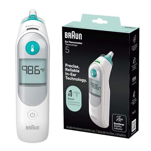 Braun ThermoScan 5 Digital Display Ear Thermometer | Baby and Infant Thermometer