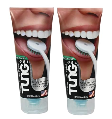 Tung Tongue Gel, Fresh Mint Tongue Cleaner Paste, Bad Breath Odor Eliminator,