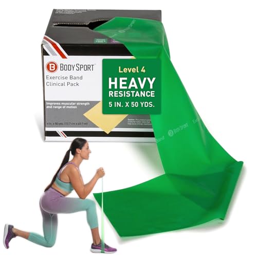 Body Sport Exercise Band, 6 in. x 50 yd., Heavy Resistance -