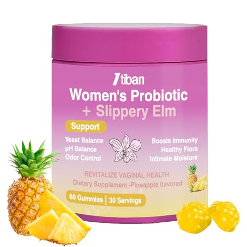 Itiban Feminine Vaginal Probiotics Gummies, Supports pH Balance & Digestive Health, Slippery