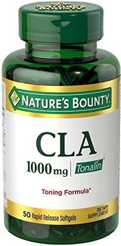 Nature's Bounty Tonalin Pills and Dietary Supplement, 1000mg, 50 Softgels | Diet