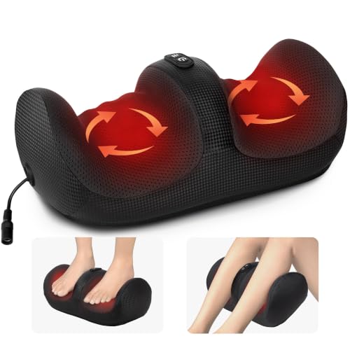 Medcursor Foot Massager with Heat, Foot and Calf Massager with Deep Massage Roller, Pain Relief for Plantar Fasciitis & Neuropathy, Relaxation for Home or Office Use (Not Cordless)