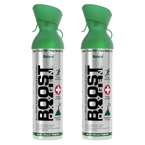 Boost Oxygen Large Natural 10L Canister, 2 Pack | Bigger Can &