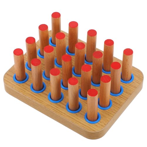 Sewroro Pegboard for Hand Therapy Finger Extension Exerciser with 20 Pegs Rehabilitation Training Board for Finger Dexterity Hand Eye Coordination Physical Therapy and Occupational Use