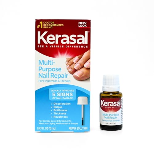 Kerasal Multi-Purpose Nail Repair, Restore Nail Appearance, Brush, 0.43oz | Brush-on 5-in-1