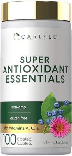 Carlyle Antioxidants Supplement | 100 Caplets | Nutritional Complex | Vitamin A,
