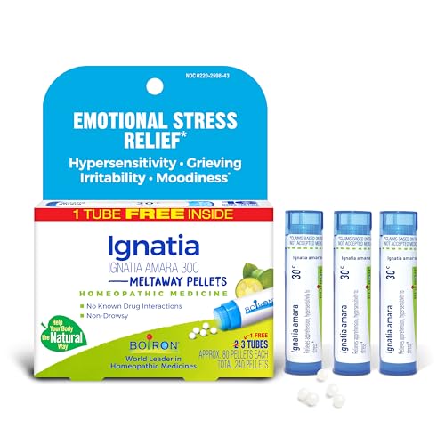 Boiron Ignatia Amara 30C Homeopathic Medicine for Relief from Emotional Stress, Hypersensitivity,