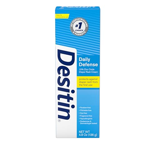 Desitin Daily Defense Diaper Rash Cream, 13% Zinc Oxide, 4.8 oz |