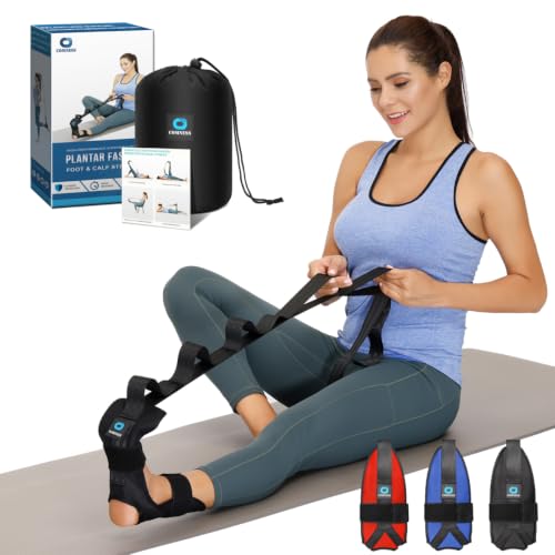comness Foot and Calf Stretcher-Stretching Strap For Plantar Fasciitis, Heel Spurs, Foot