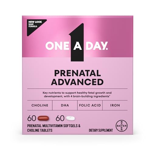 One A Day Prenatal Advanced- Prenatal Vitamins with Folic Acid, Choline, DHA