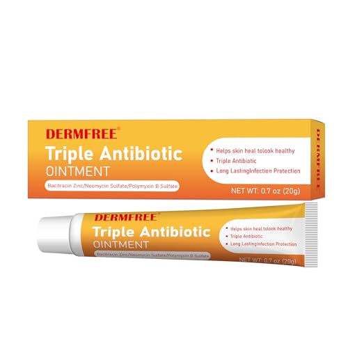 Triple Antibiotic Ointment 0.7oz, Long-Lasting Protection, Max Strength | Non-Stinging Formula, For