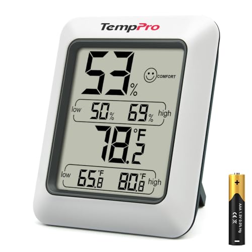 TempPro TP50 Digital Hygrometer Indoor Thermometer Room Thermometer | Humidity Meter Humidity
