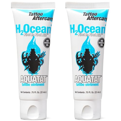 H2Ocean Aquatat Tattoo Healing Ointment - Tattoo Ointment Aftercare Fragrance & Dye-Free