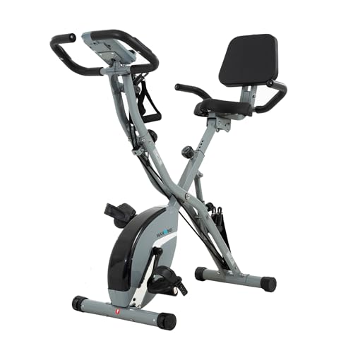 BARWING Stationary Exercise Bike for Home Workout, 5 IN 1 Foldable Indoor