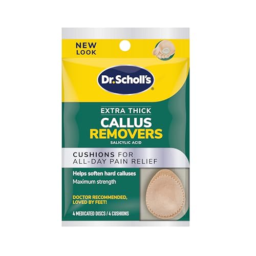Dr. Scholl's Extra Thick Callus Remover, 4ct // Helps Soften Hard Calluses
