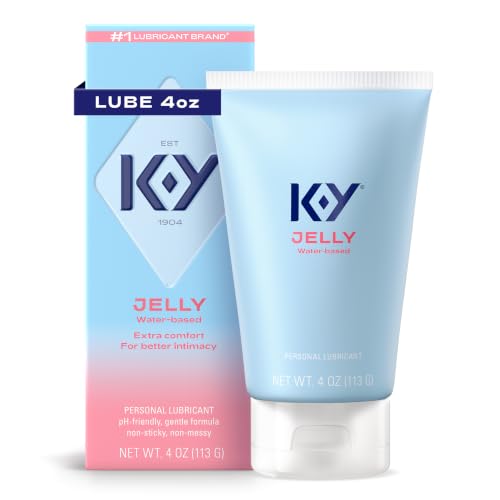 K-Y Jelly Personal Lubricant, Water Based Lube for Sex, 4 FL OZ