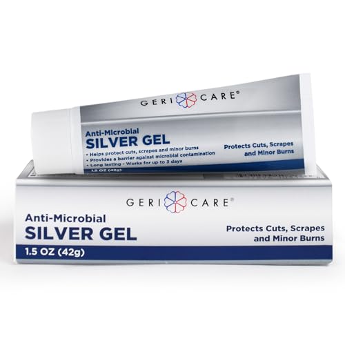 Antimicrobial Silver Gel By GeriCare| Wound Care Cream For Cuts Scrapes Minor