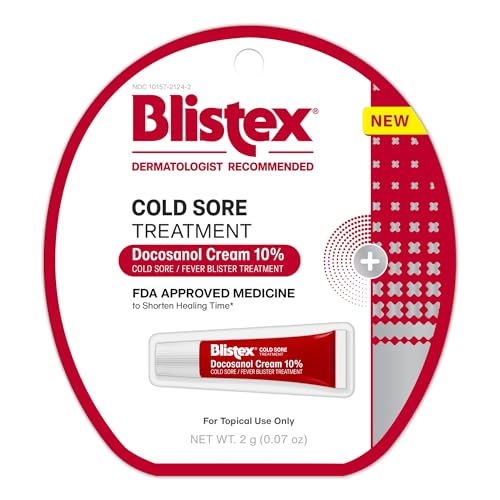 Blistex Cold Sore/Fever Blister Treatment Docosanol Cream 10%, 0.07 oz. | Starts