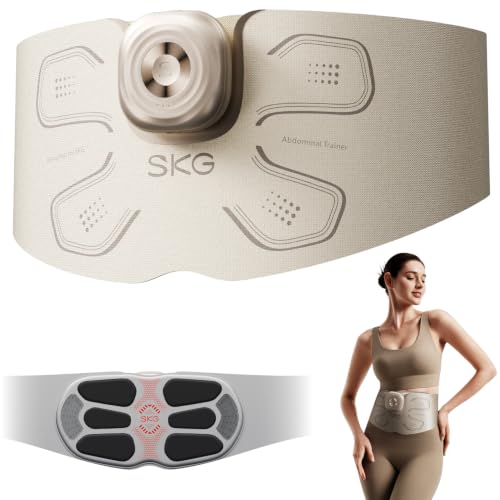 SKG QS500 FlexNova Dual-Action Abdominal Trainer Belt with Heat, Red Light |