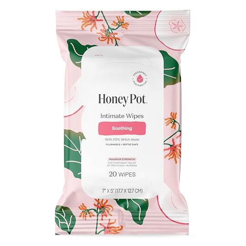 The Honey Pot Company - Feminine Wipes - Soothing Witch Hazel -30ct