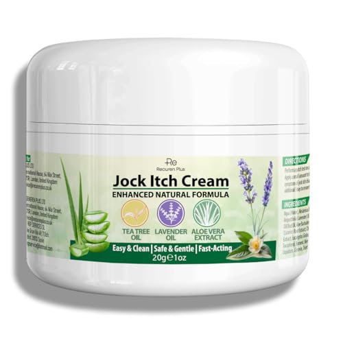 Recuren Plus Jock Itch Antifungal Skin Cream: Tea Tree Oil Anti Fungal