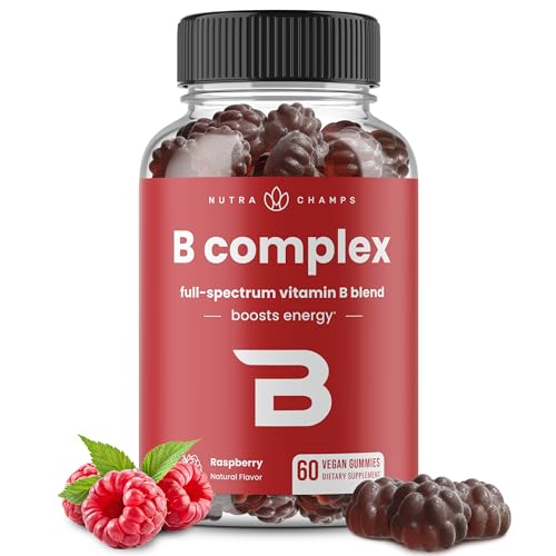 NutraChamps Vitamin B Complex Gummies, Vitamin B Gummies Boosts Energy, B Complex