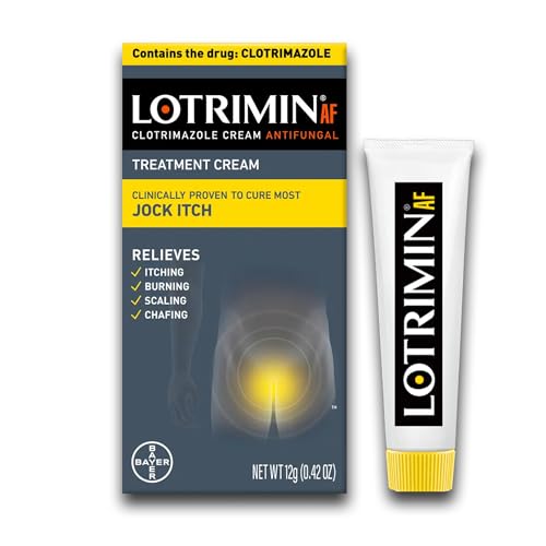 Lotrimin AF Jock Itch, Jock Itch, and Athlete's Foot Cream, 0.42 Ounce