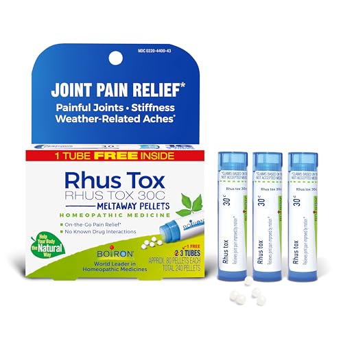 Boiron Rhus Tox 30C Homeopathic Medicine for Relief from Joint Pain, Muscle