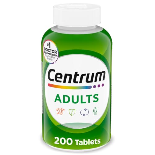 Centrum Multivitamin for Adults 18 and Over, 200 Tablets | Contains B