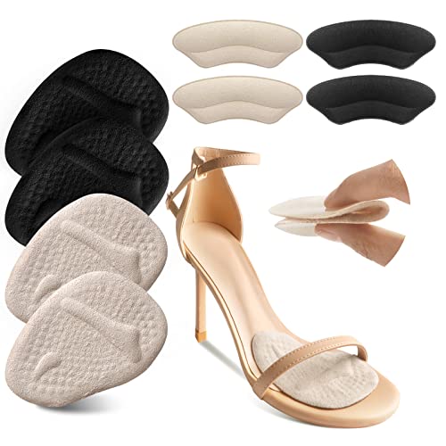 Riootlnm Metatarsal Pads, Ball of Foot Cushions, Heel Pads Inserts for Too