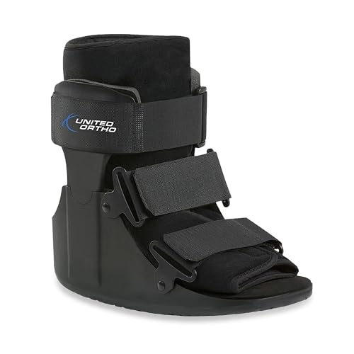 United Ortho USA14013 Short Cam Walker Fracture Boot, Small, Black